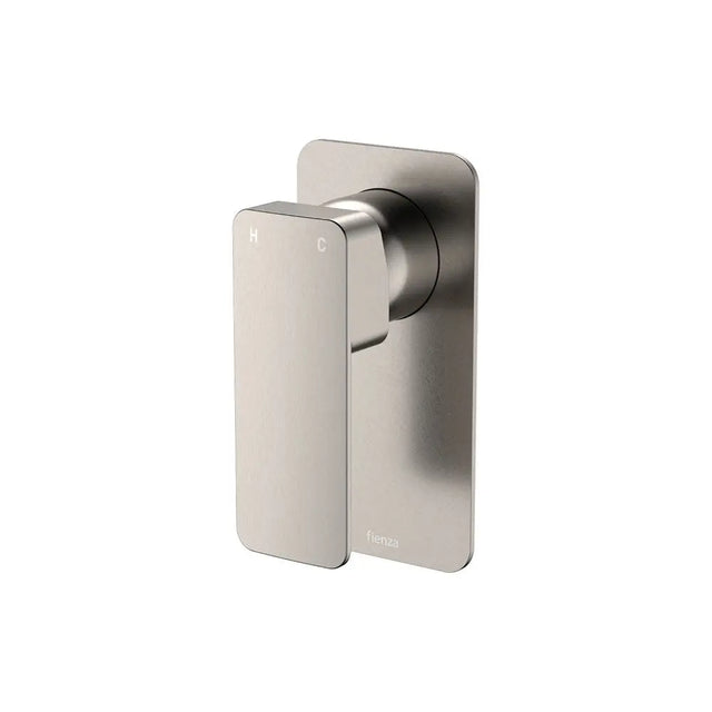 Tono Wall Mixer, Rectangular Plate, Brushed Nickel fienza