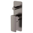 Tono Wall Diverter Mixer, Rectangular Plate, Gun Metal fienza