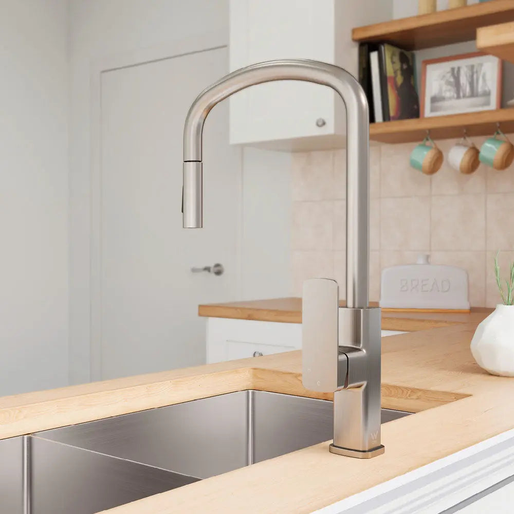 Tono Pull Out Sink Mixer, Brushed Nickel fienza