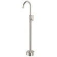 Tono Floor Mounted Basin/Bath Mixer, Brushed Nickel fienza