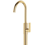 Tono Floor Mounted Basin/Bath Mixer, Urban Brass fienza