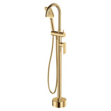 Tono Floor Mounted Bath Mixer With Hand Shower, Urban Brass fienza