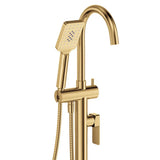 Tono Floor Mounted Bath Mixer With Hand Shower, Urban Brass fienza