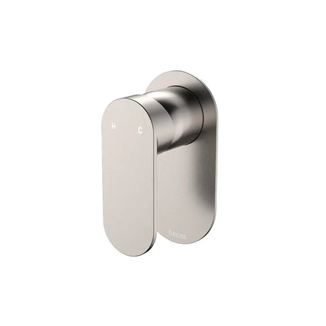 Empire Slim Wall Mixer, Oval Plate, Brushed Nickel fienza