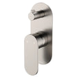 Empire Slim Wall Diverter Mixer, Large Oval Plate, Vertical, Brushed Nickel fienza