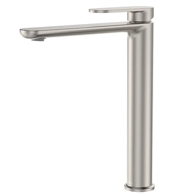 Empire Slim Cold Start Tall Basin Mixer, Brushed Nickel fienza