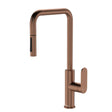 Empire Slim Pull-Out Sink Mixer, Brushed Copper fienza