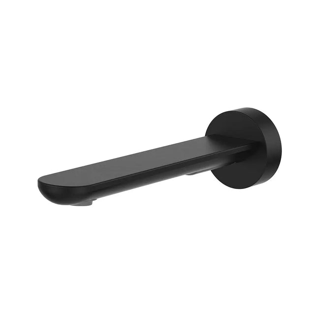 Empire Slim Basin/Bath Outlet, Round Plate, 180mm, Matte Black fienza