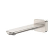 Empire Slim Basin/Bath Outlet, Square Plate, 180mm, Brushed Nickel fienza