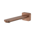 Empire Slim Basin/Bath Outlet, Square Plate, 180mm, Brushed Copper fienza