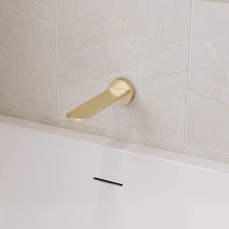 Empire Slim Basin/Bath Outlet, Round Plate, 180mm, Urban Brass fienza