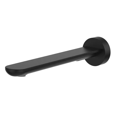Empire Slim Basin/Bath Outlet, Round Plate, 220mm, Matte Black fienza
