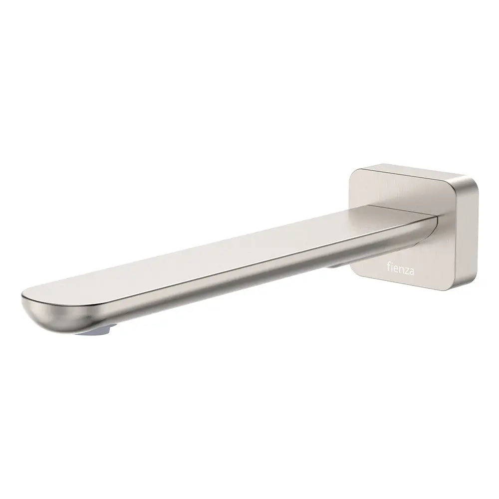 Empire Slim Basin/Bath Outlet, Square Plate, 220mm, Brushed Nickel fienza