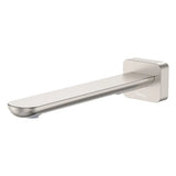 Empire Slim Basin/Bath Outlet, Square Plate, 220mm, Brushed Nickel fienza