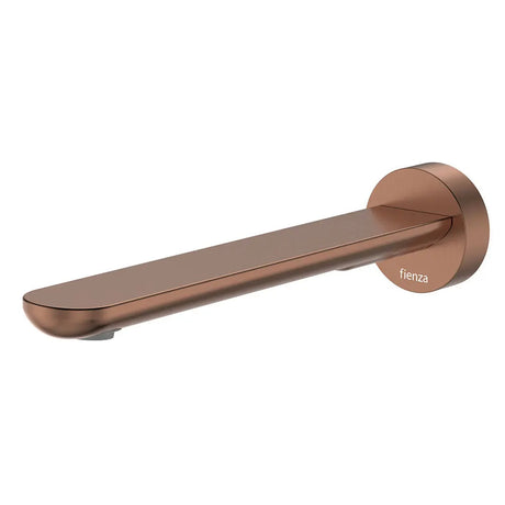 Empire Slim Basin/Bath Outlet, Round Plate, 220mm, Brushed Copper fienza