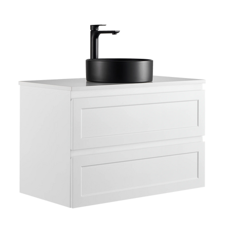 Fremantle PVC Wall Hung Cabinet Vanity 900mm (Matte White) Poseidon