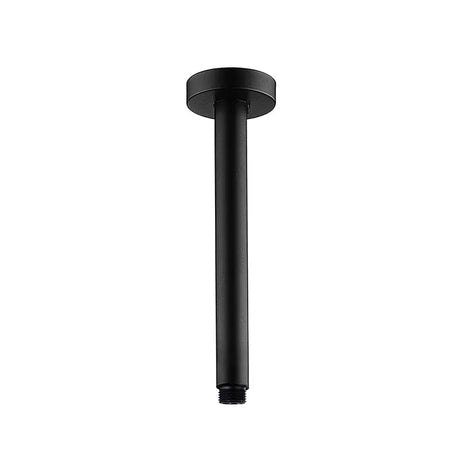 300mm Black Ceiling Shower Arm Aquaperla