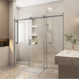 Corner Frameless 3 Door Sliding Adjustable Shower Screen ozcovey
