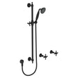 Lillian Rail Shower Set, Matte Black fienza