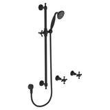 Lillian Rail Shower Set, Matte Black fienza