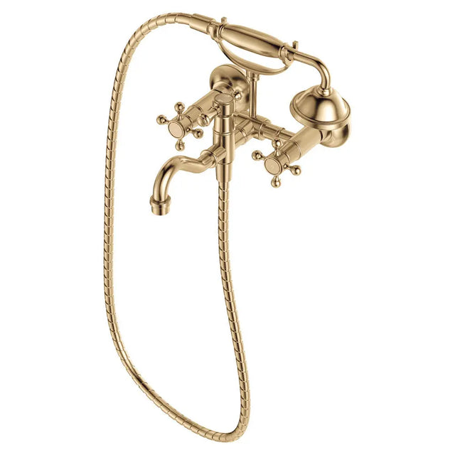 Lillian Exposed Bath Tap Set with Hand Shower, Urban Brass fienza