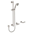 Lillian Lever Rail Shower Set, Brushed Nickel fienza