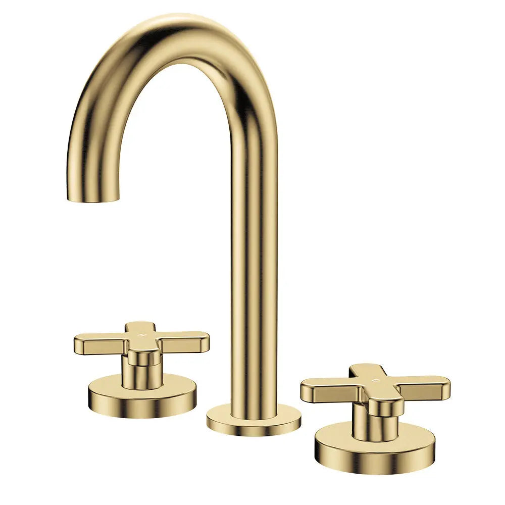 Kaya Round Hob Set, Cross Taps, Urban Brass fienza