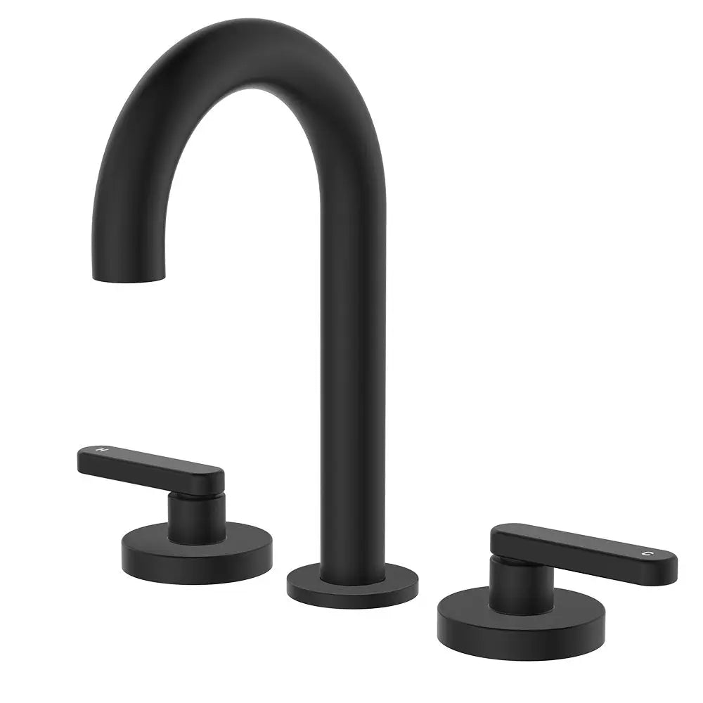 Kaya Round Hob Set, Lever Taps, Matte Black fienza