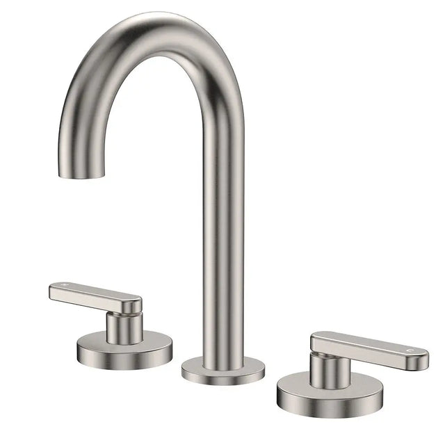 Kaya Round Hob Set, Lever Taps, Brushed Nickel fienza