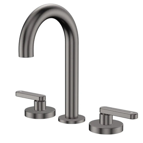 Kaya Round Hob Set, Lever Taps, Gun Metal fienza