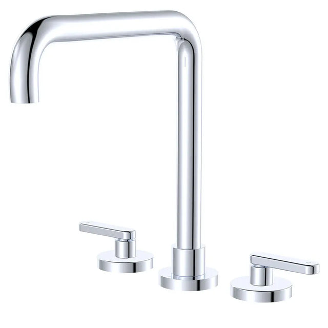 Kaya Squareline Hob Set, Lever Taps, Chrome fienza
