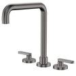 Kaya Squareline Hob Set, Lever Taps, Gun Metal fienza