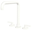 Kaya Squareline Hob Set, Lever Taps, Matte White fienza