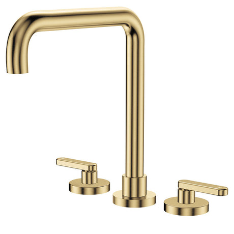 Kaya Squareline Hob Set, Lever Taps, Urban Brass fienza