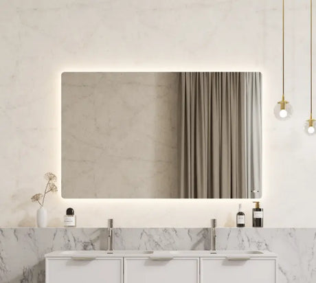 Jasper Rectangular Touchless 900 X 750 Frameless LED Mirror - Three Light Temperatures Poseidonbk