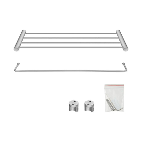 Brushed Nickel Shower Shelf Aquaperla