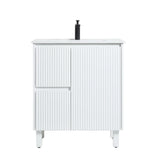 Brighton Freestanding PVC Vanity 750mm (Matte White) Poseidon
