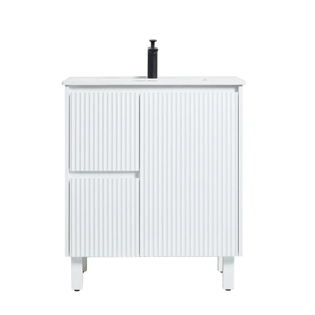Brighton Freestanding PVC Vanity 750mm (Matte White) Poseidon