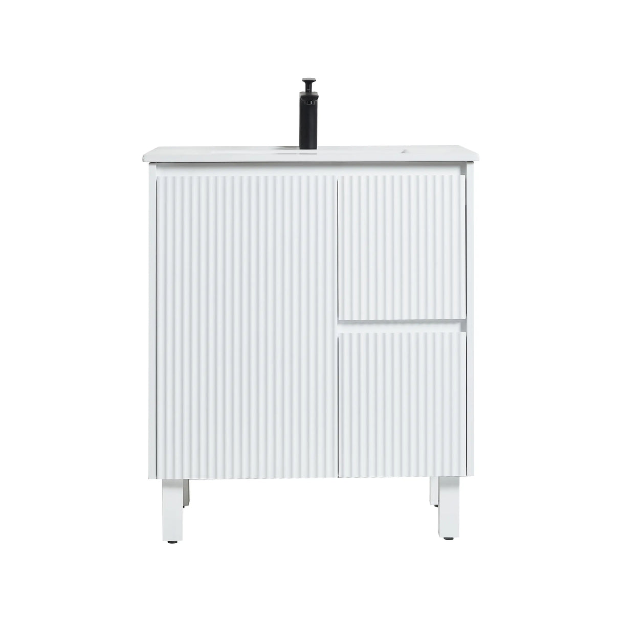 Brighton Freestanding PVC Vanity 750mm (Matte White) Poseidon