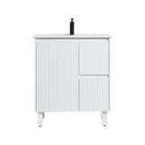 Brighton Freestanding PVC Vanity 750mm (Matte White) Poseidon