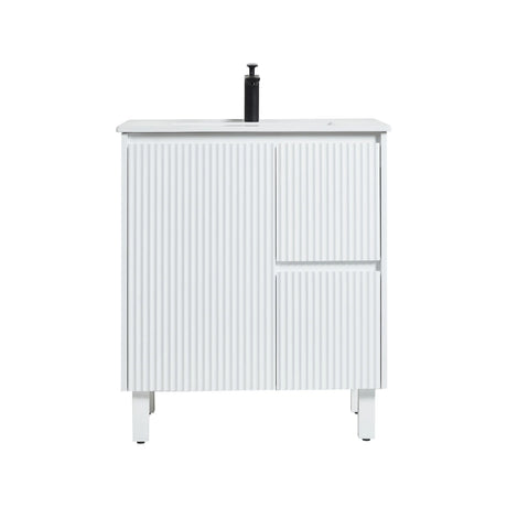 Brighton Freestanding PVC Vanity 750mm (Matte White) Poseidon