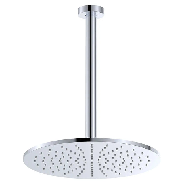 Empire Slim Ceiling Shower 300mm Head, 350mm Drop, Chrome fienza