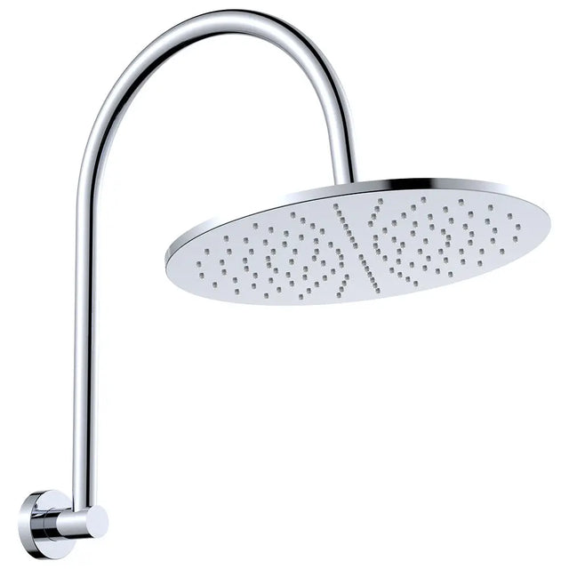 Empire Slim Curved Shower Arm Set, Chrome fienza