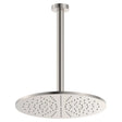 Empire Slim Ceiling Shower 300mm Head, 350mm Drop, Brushed Nickel fienza