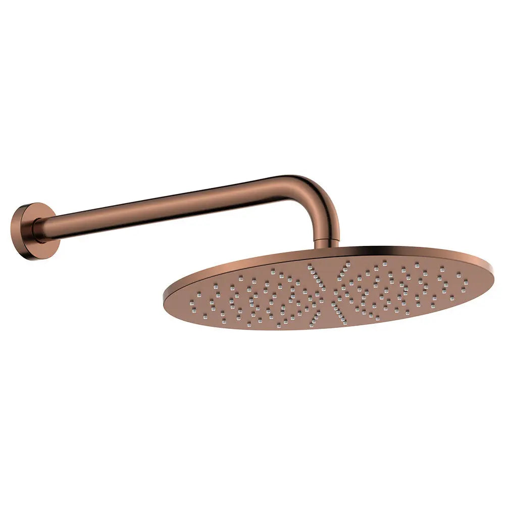 Empire Slim Shower Arm Set, Brushed Copper fienza