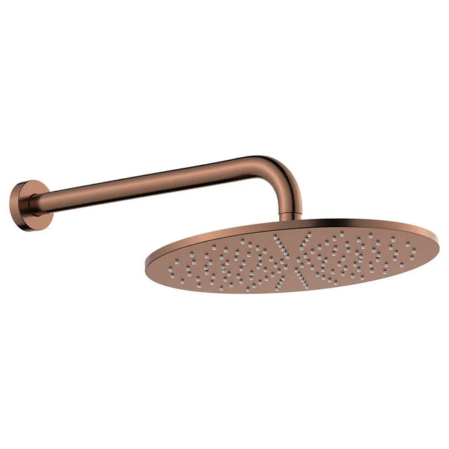 Empire Slim Shower Arm Set, Brushed Copper fienza