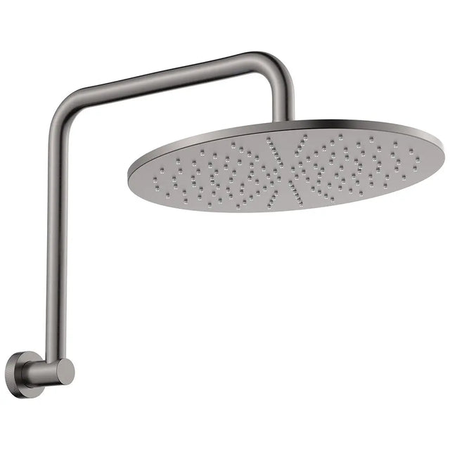 Empire Slim Gooseneck Shower Arm Set, Gun Metal fienza