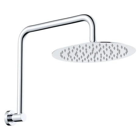 Kaya Gooseneck Shower Arm Set, Chrome fienza