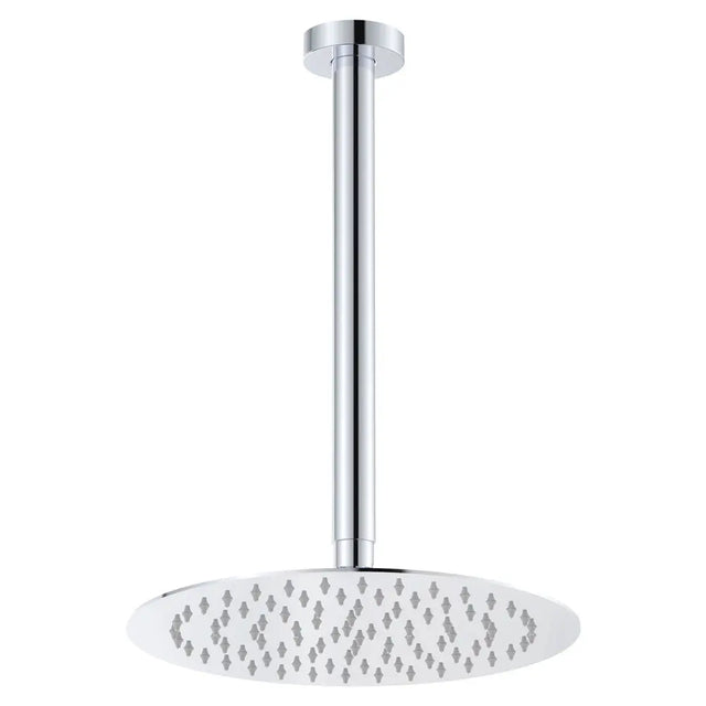 Kaya Ceiling Shower 250mm Head, 350mm Drop, Chrome fienza
