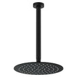 Kaya Ceiling Shower 250mm Head, 350mm Drop, Matte Black fienza